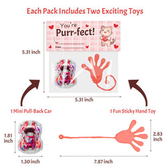Waybla fox card with pull-back car for creative play