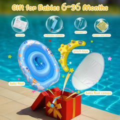 WayEee pool float deflates and folds for easy storage after use.