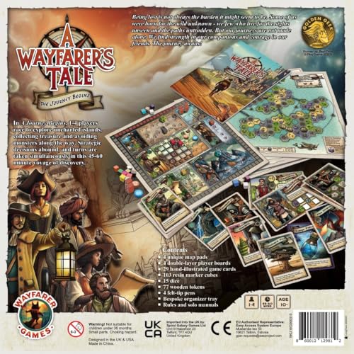 Wayfarer Games A Wayfarer's Tale coastal map supports strategic planning and discovery.