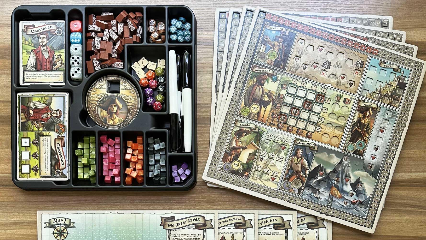 Wayfarer Games A Wayfarer's Tale mountain map presents challenging routes and meaningful choices.