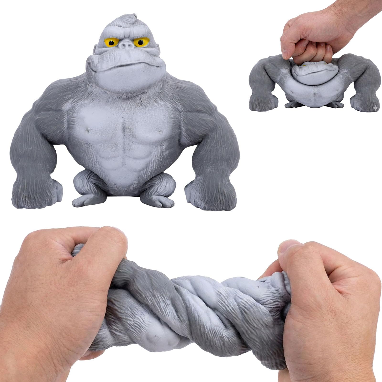 WAYFENGLI silverback gorilla figure, upgraded and leak-proof for powerful stress relief