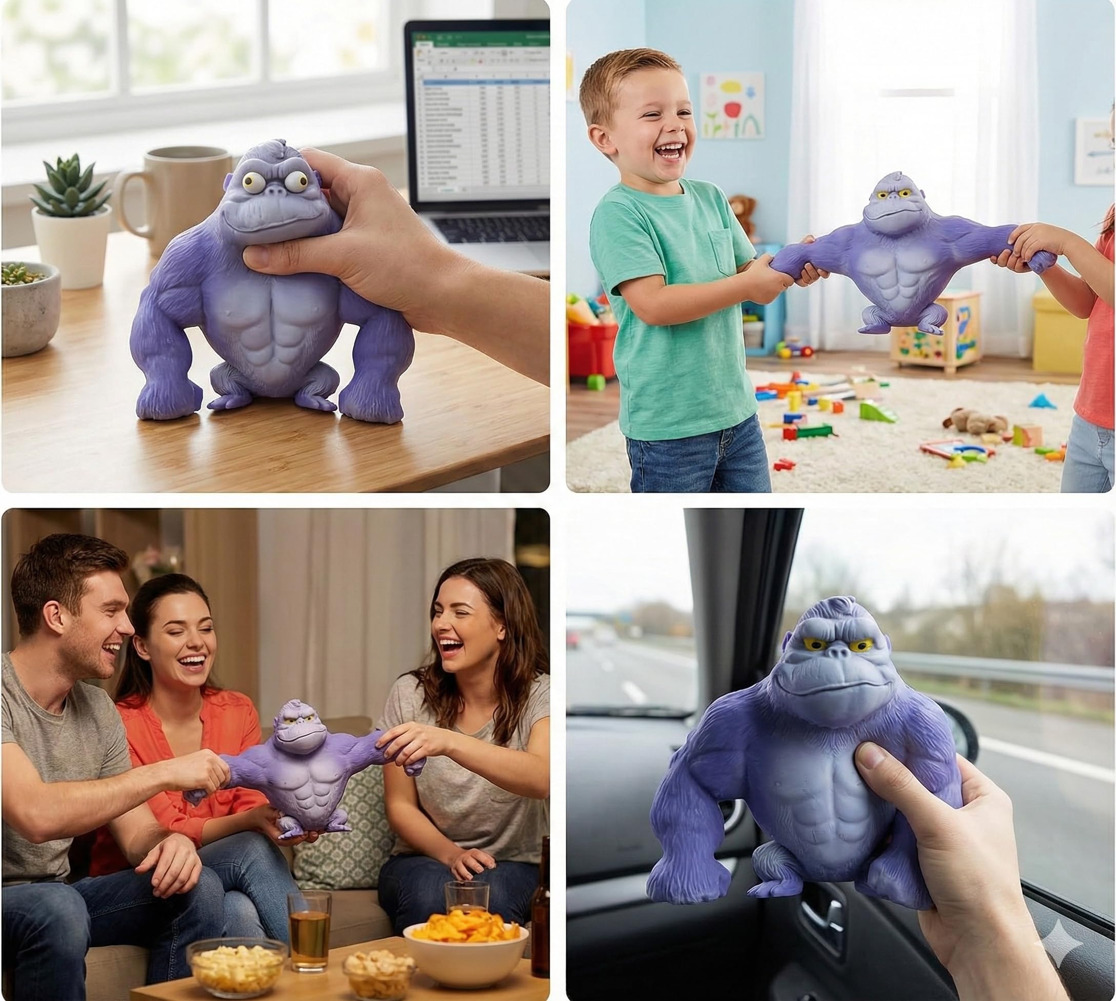 WAYFENGLI blue pocket-sized gorilla ideal for travel and on-the-go use