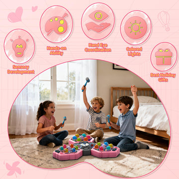 WAYKEE Whack a Game Three score displays help track progress across players.