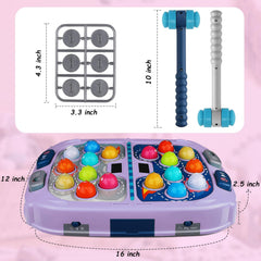 Waykee Whack a Game Mole colorful balls with lights for sensory feedback
