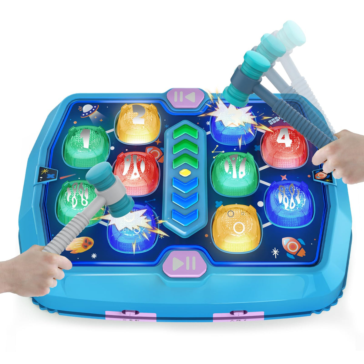 WAYKEE Whack a Game Mole front view for engaging solo play