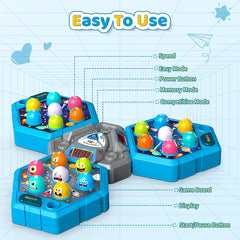 Waykee Whack a Game Mole lights and sounds boost playtime fun.