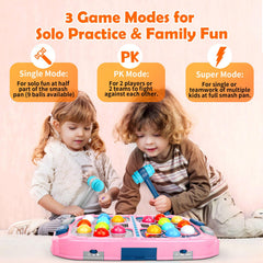 Waykee Whack a Game Mole suction cups secure play on a table