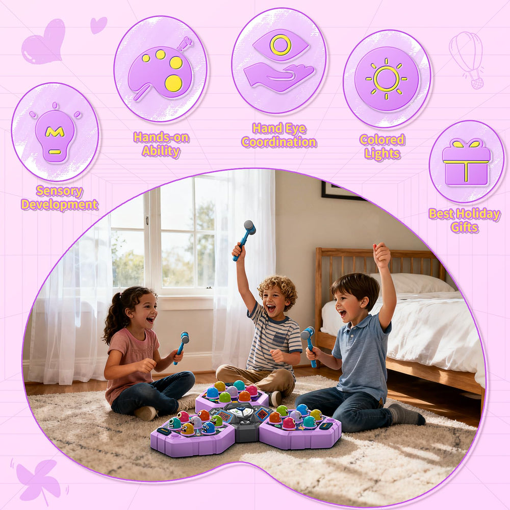 WAYKEE Whack Mole enables dynamic multiplayer play for families.