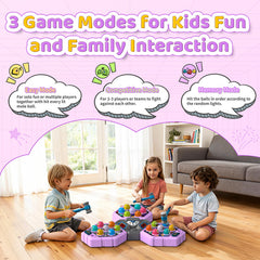 WAYKEE Whack Mole rhythm lights and sounds energize play sessions.