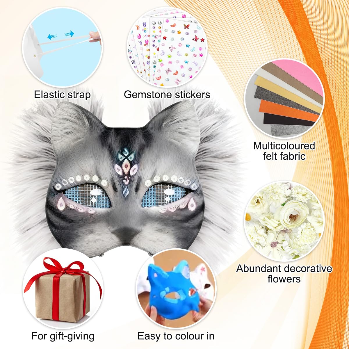 WAYNHUI pigments for shading and detailing on mask surfaces.