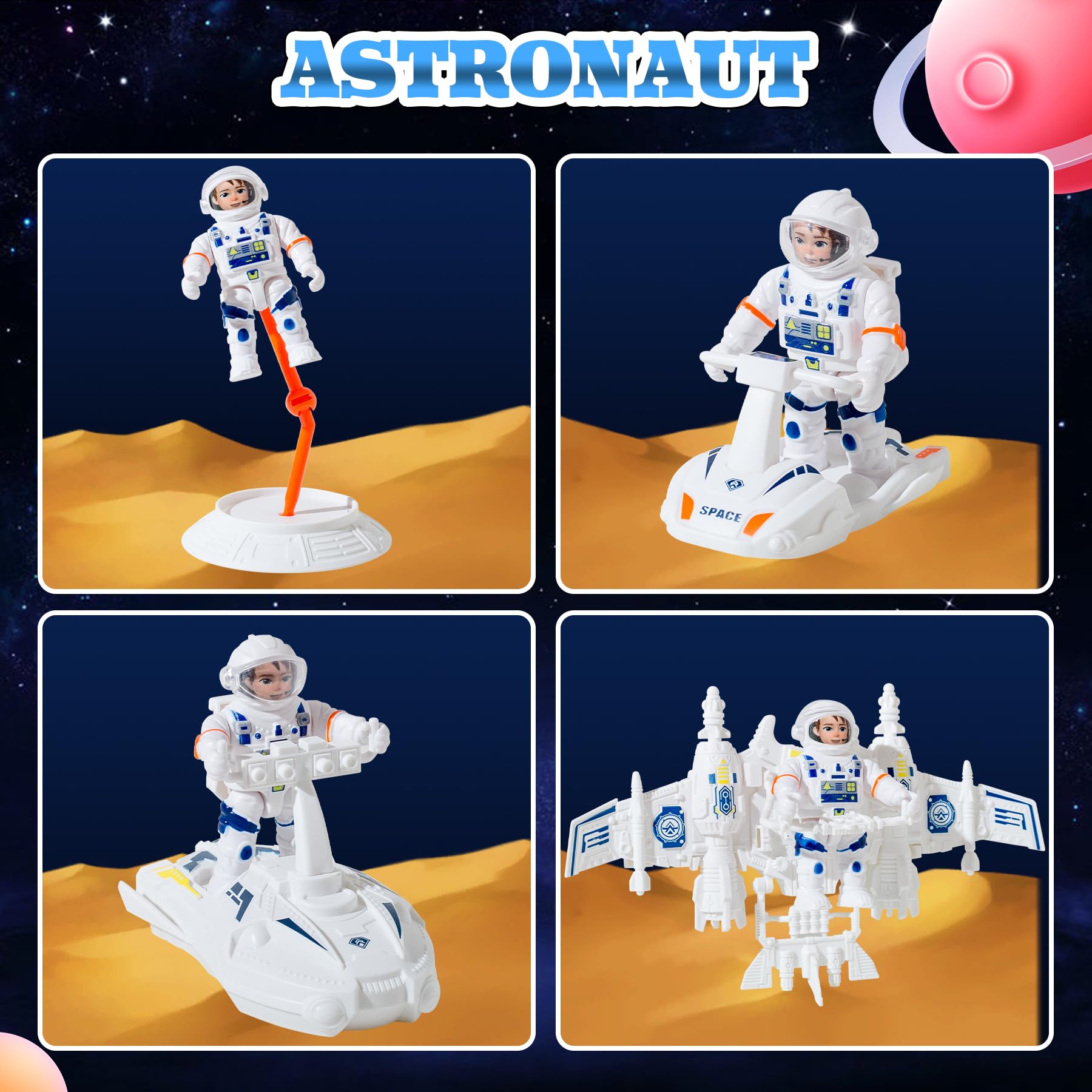 Wbzle astronauts included inspire storytelling and cooperative play.