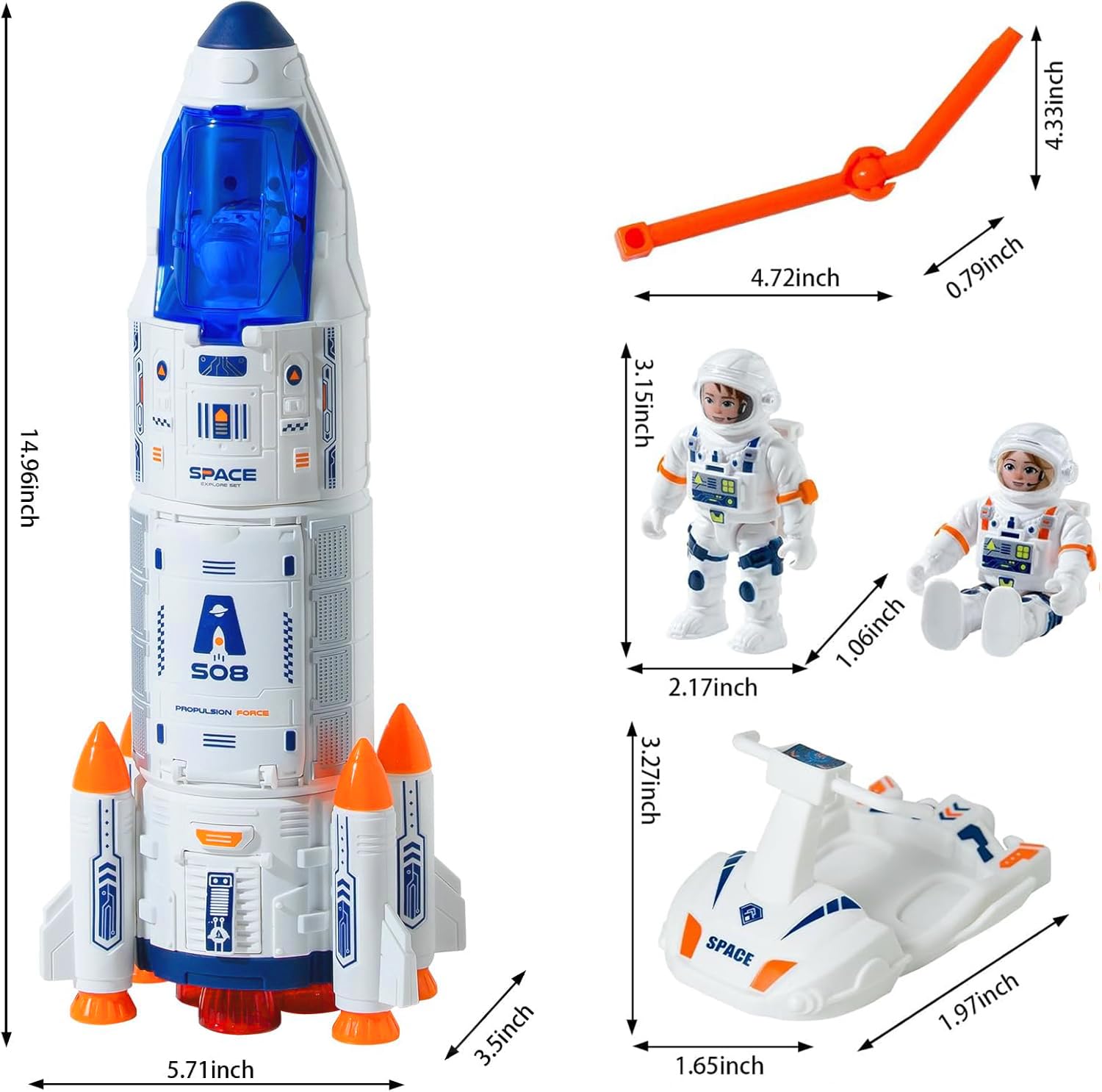 Wbzle outer-space scooter scene enhances mission-style adventures.