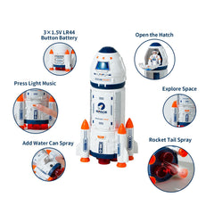 Wbzle rocket scooter attachment enables quick crew movement during play.