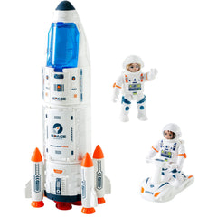 Wbzle Rocket Toy launch sequence with lights and sounds for imaginative play.