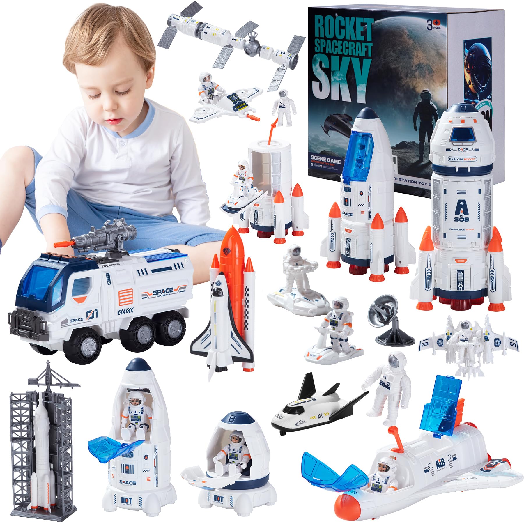 Wbzle space exploration toy rocket with lights inspires imaginative play and discovery