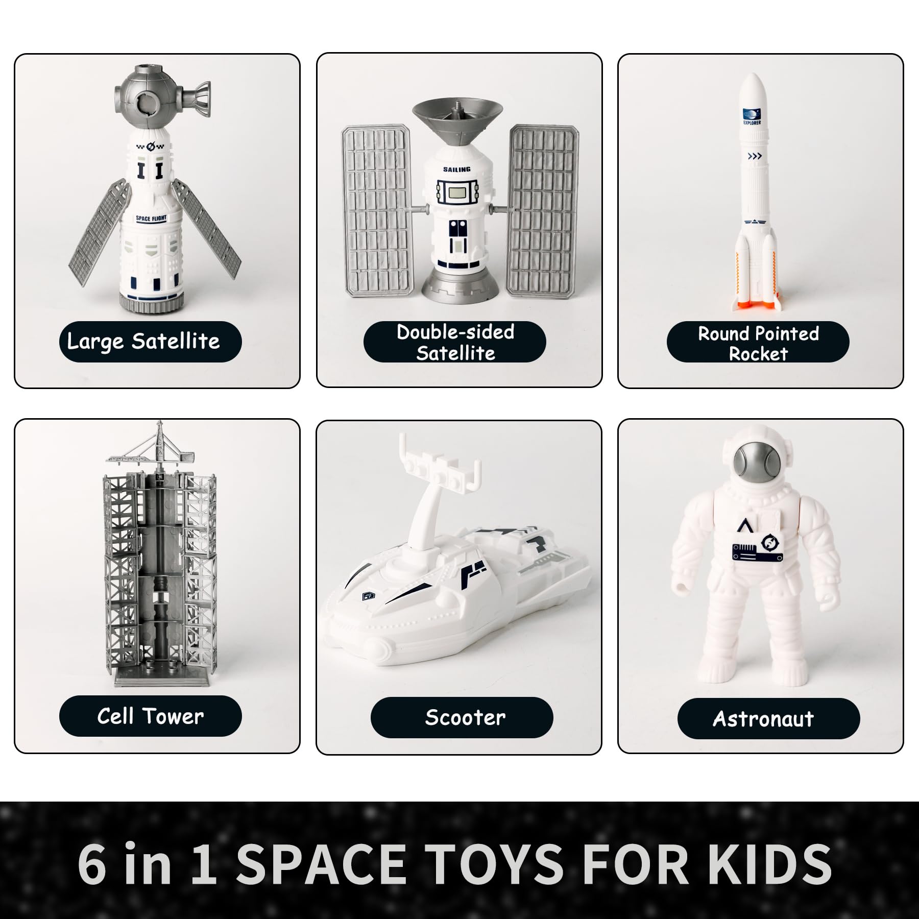 Wbzle space rover inspires pretend exploration of lunar landscapes.