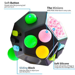 WCZCBOYA 12-sided cube toy joystick supports kinetic focus during tasks.