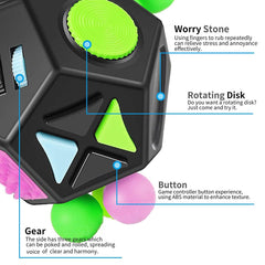 WCZCBOYA 12-sided cube toy rocker provides subtle sensory feedback.