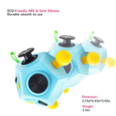 WCZCBOYA fidget toy with gears and buttons for tactile focus during work.