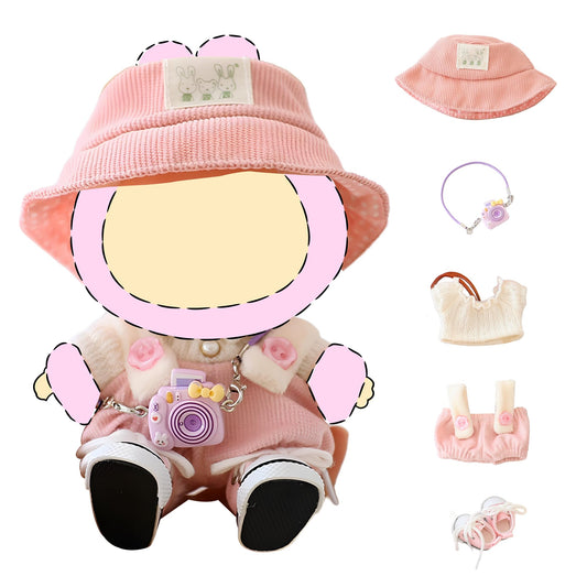 Wdaxze LaBuBu doll clothes set in pink, easy dressing for creative play.