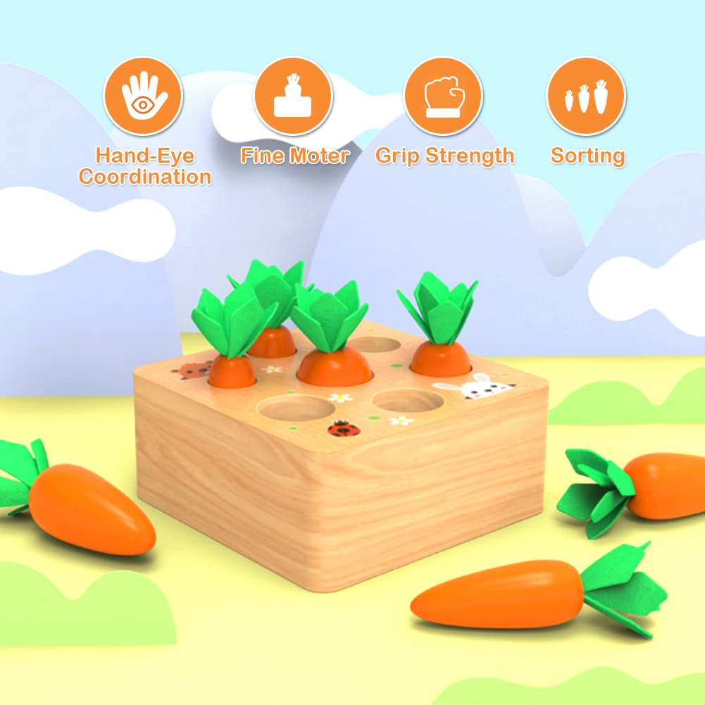 Wdmiya farm-market themed play encourages storytelling and pretend shopping.