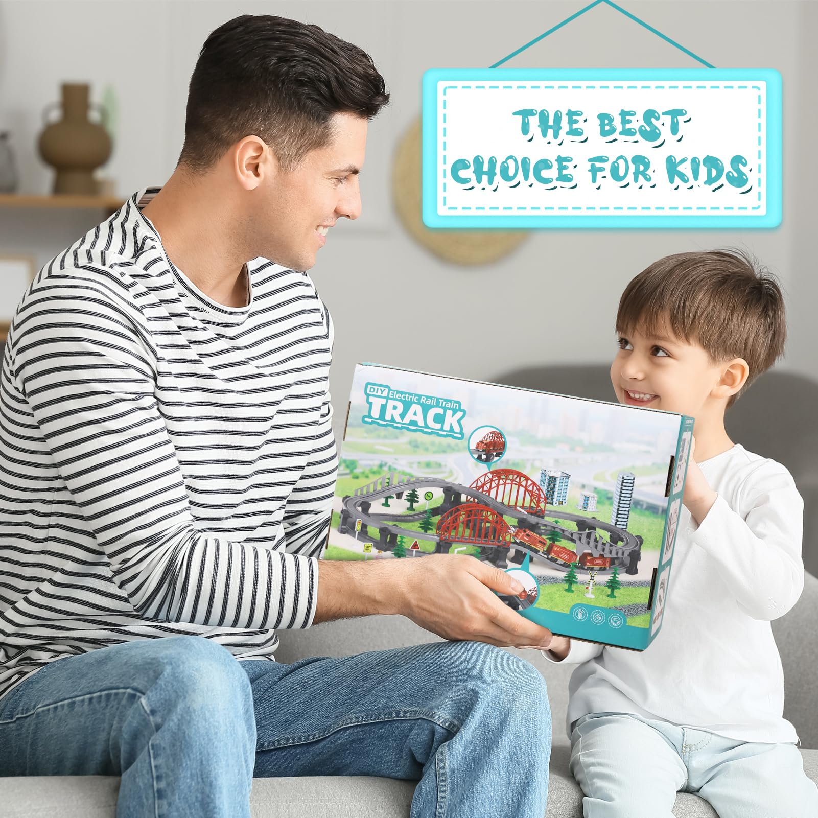 Wdmiya Train Set gift packaging, ideal for birthdays or Christmas gifting.