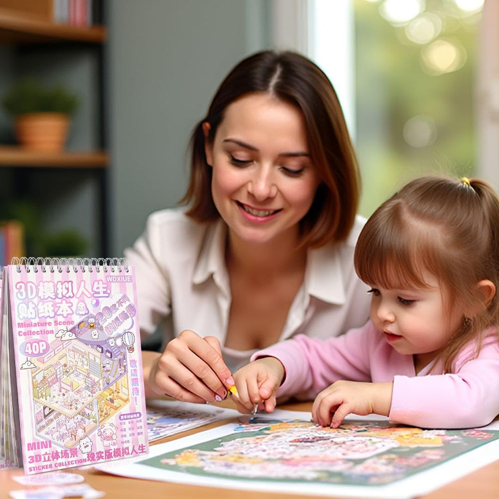WDXIUE Kapi Book House sticker inspires cozy reading corners.