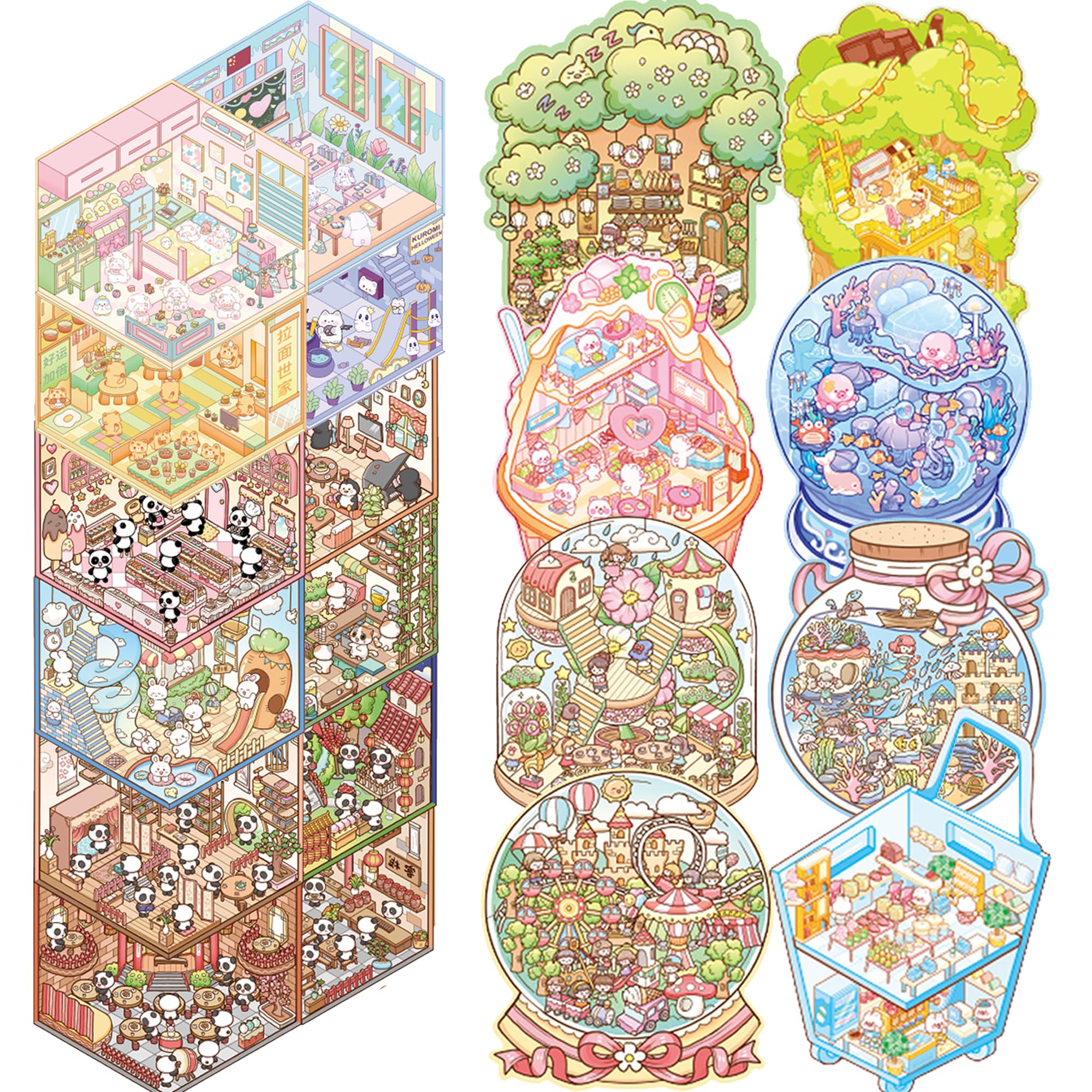WDXIUE Pony Flower Shop sticker brightens desks and notebooks with cheer.