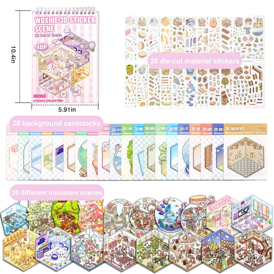 WDXIUE Puppy Cake Shop sticker enhances creative display on bottles and journals.