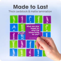 We! Connect Cards green cards for light, fun conversations.