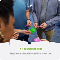 We! Connect Cards used in a team-building session to boost collaboration.