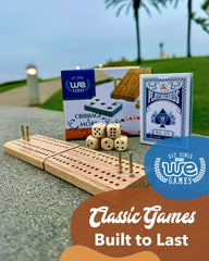 WE Games heritage since 1977 emphasizes quality and tradition.
