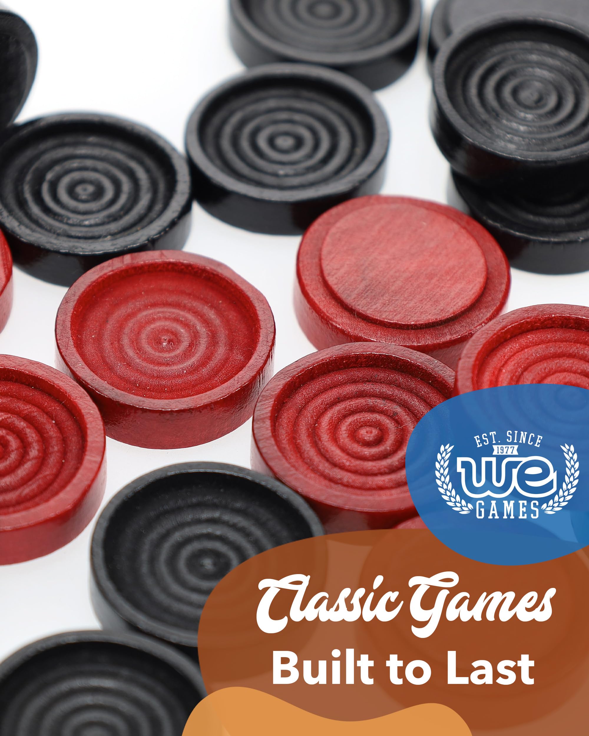 WE Games pieces neatly packaged inside a drawstring bag