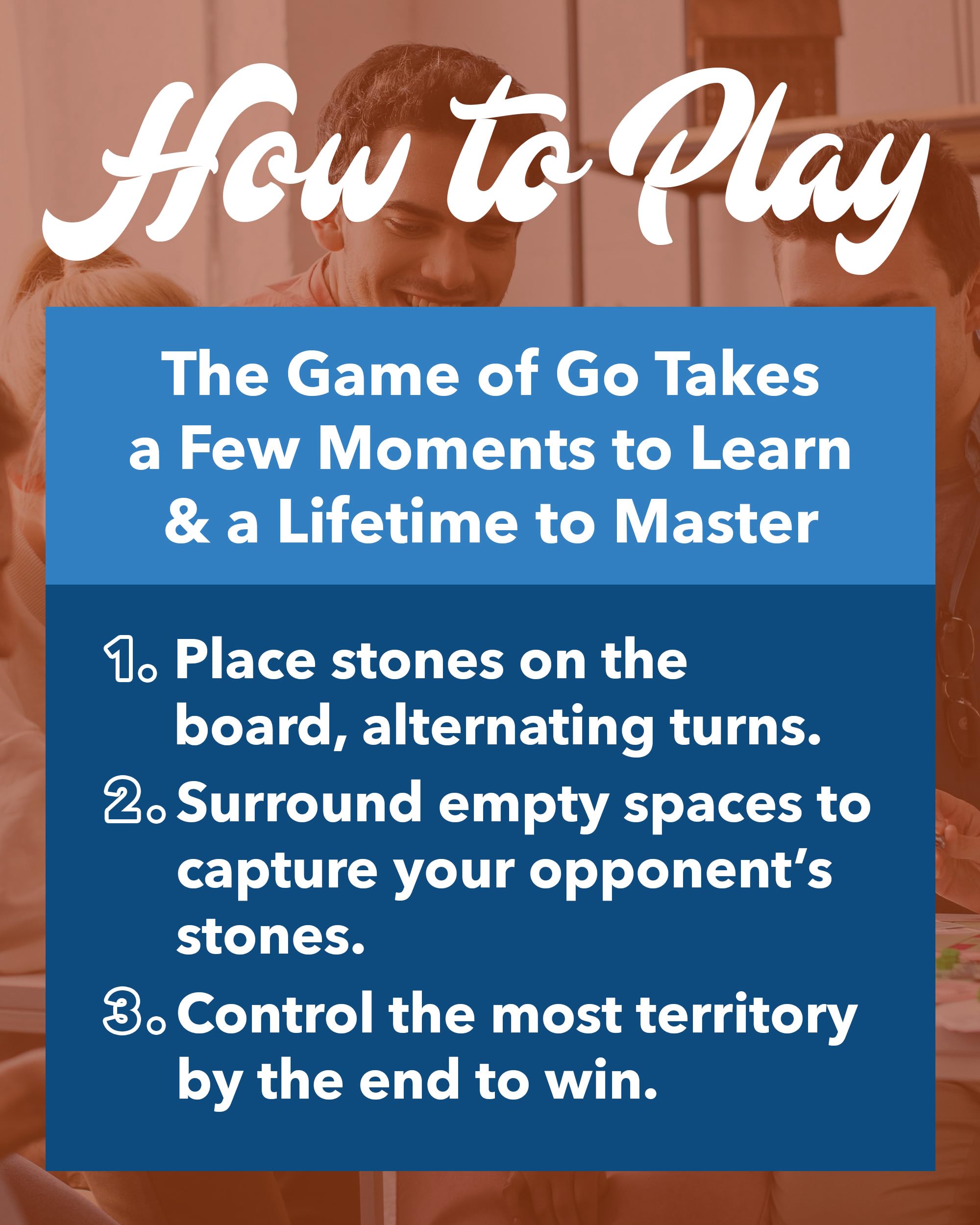 WE Games Go Game Set 12 Inch veneer closeup highlighting natural wood detail.