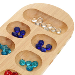 WE Games glass mancala stones in assorted colors support quick rounds