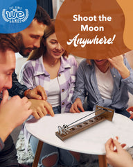 WE Games Shoot The Moon hand-crafted finish supports long-lasting enjoyment.