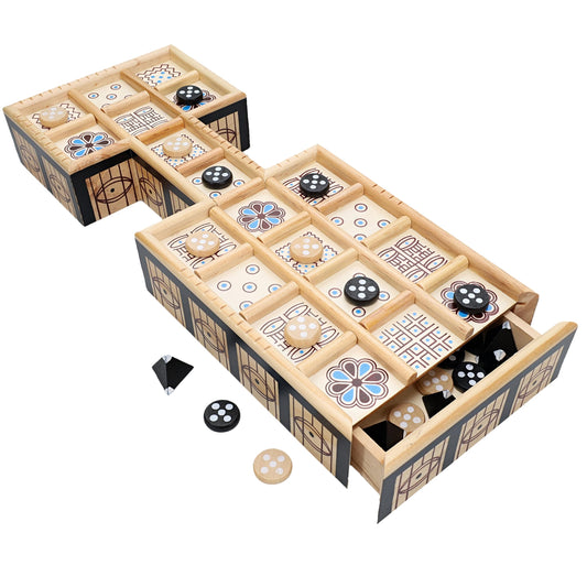 WE Games The Royal Game of UR board with built in storage drawer