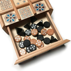 WE Games The Royal Game of UR detailed game pieces for authentic play