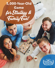 WE Games The Royal Game of UR two player setup for head to head strategy