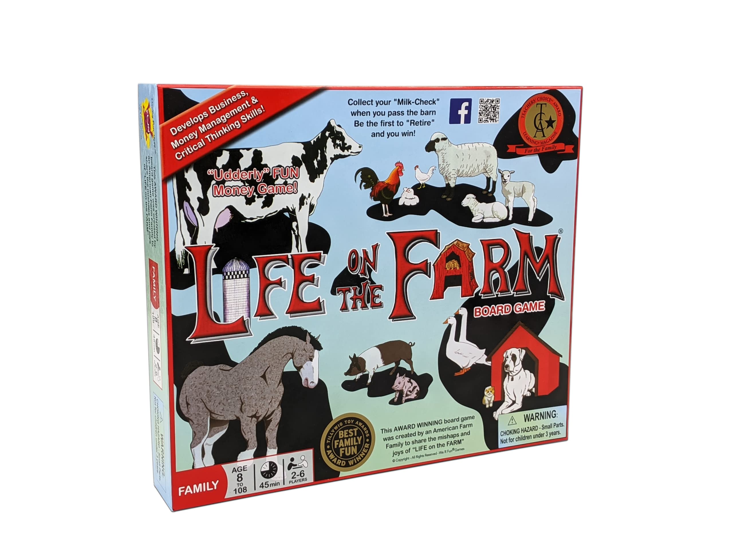We R Fun Life on the Farm board game cover—great for family game night.