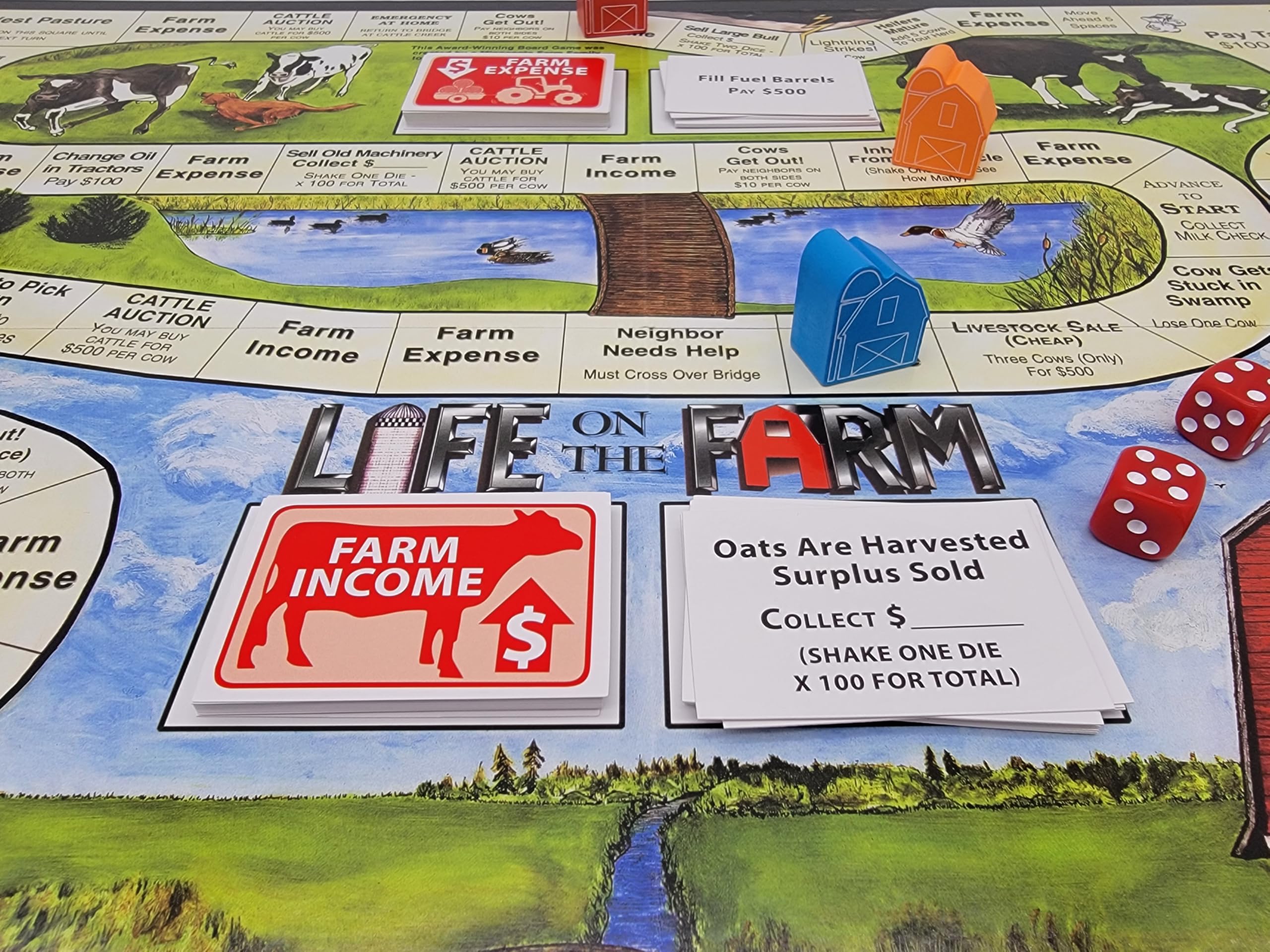 We R Fun Life on the Farm event cards introduce unpredictable moments for excitement.