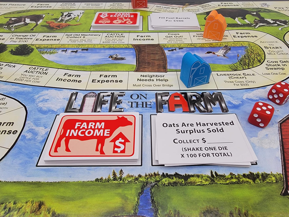 We R Fun Life on the Farm event cards introduce unpredictable moments for excitement.