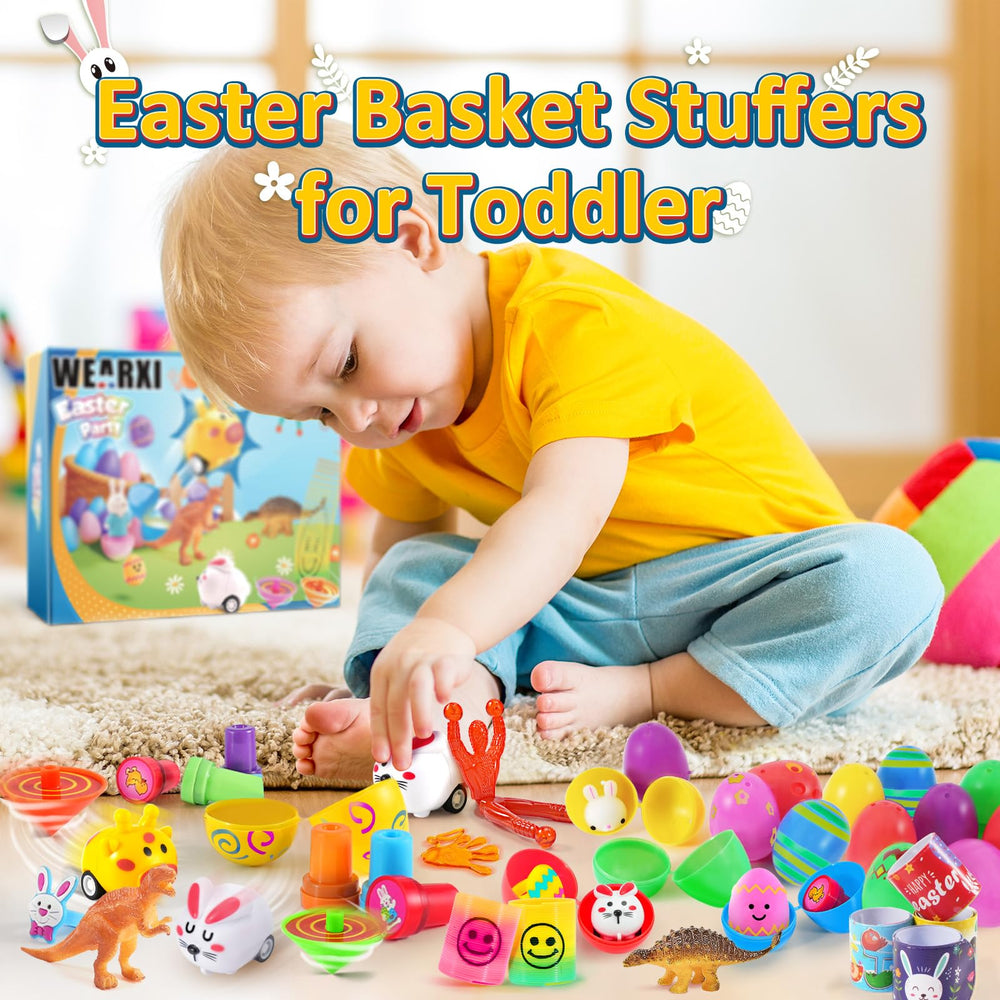 WEARXI classroom prizes with Easter eggs and toys
