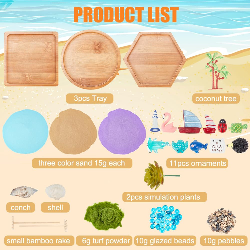 WEBEEDY colored sand adds vibrant texture for beach-inspired scenes at home