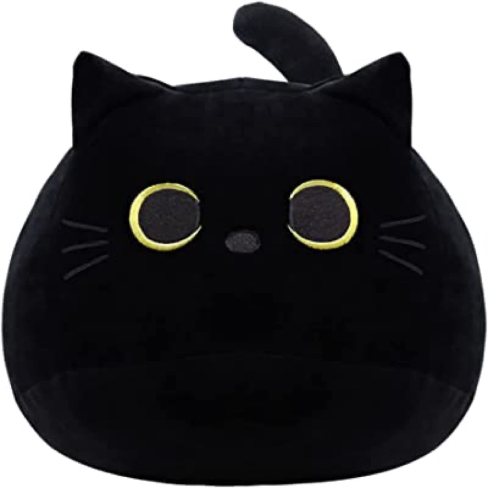 WeBingo Black Cat Plush 16in full-body plush offers cozy comfort and decorative charm.