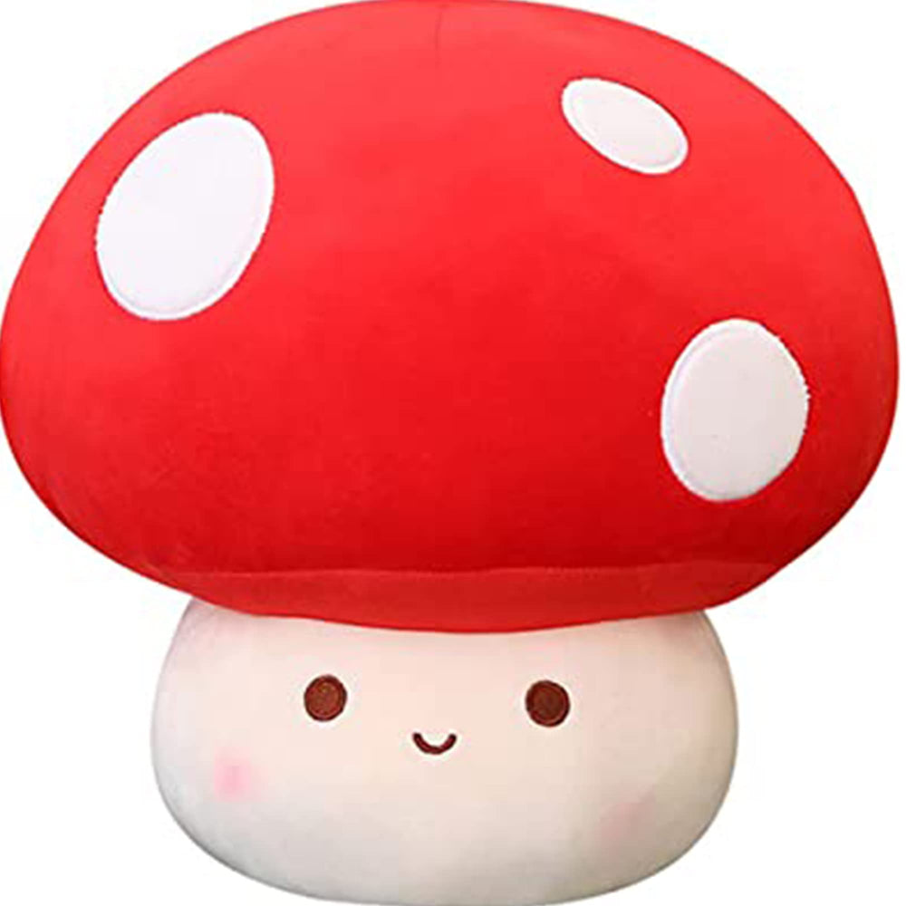 WeBingo mushroom plush pillow 12inch overview in soft fabric for cozy decor