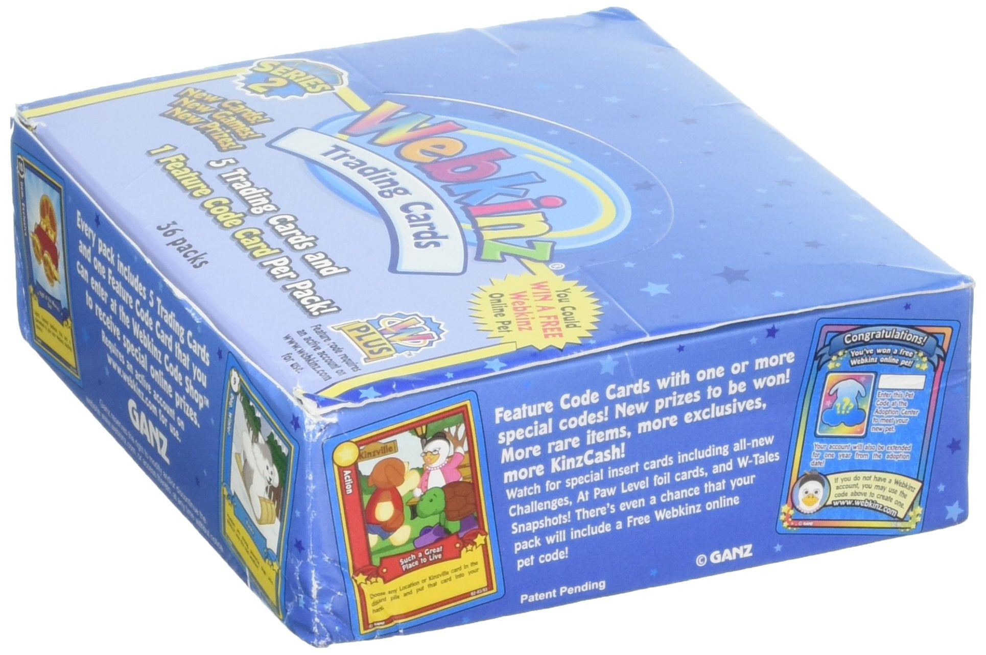 Webkinz Trading Cards Series 2 box packs visible, ideal for trading and unboxing.