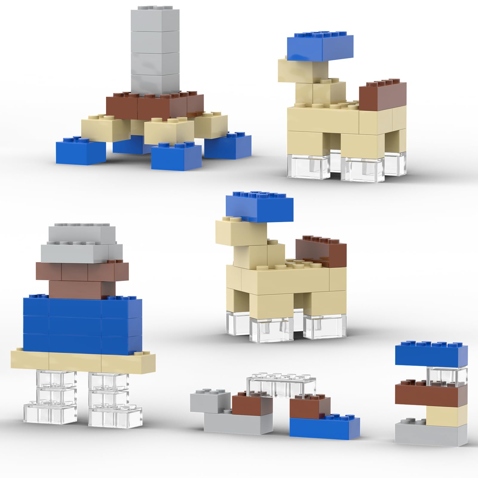 WEBRICK bricks ready for stacking and pattern exploration.