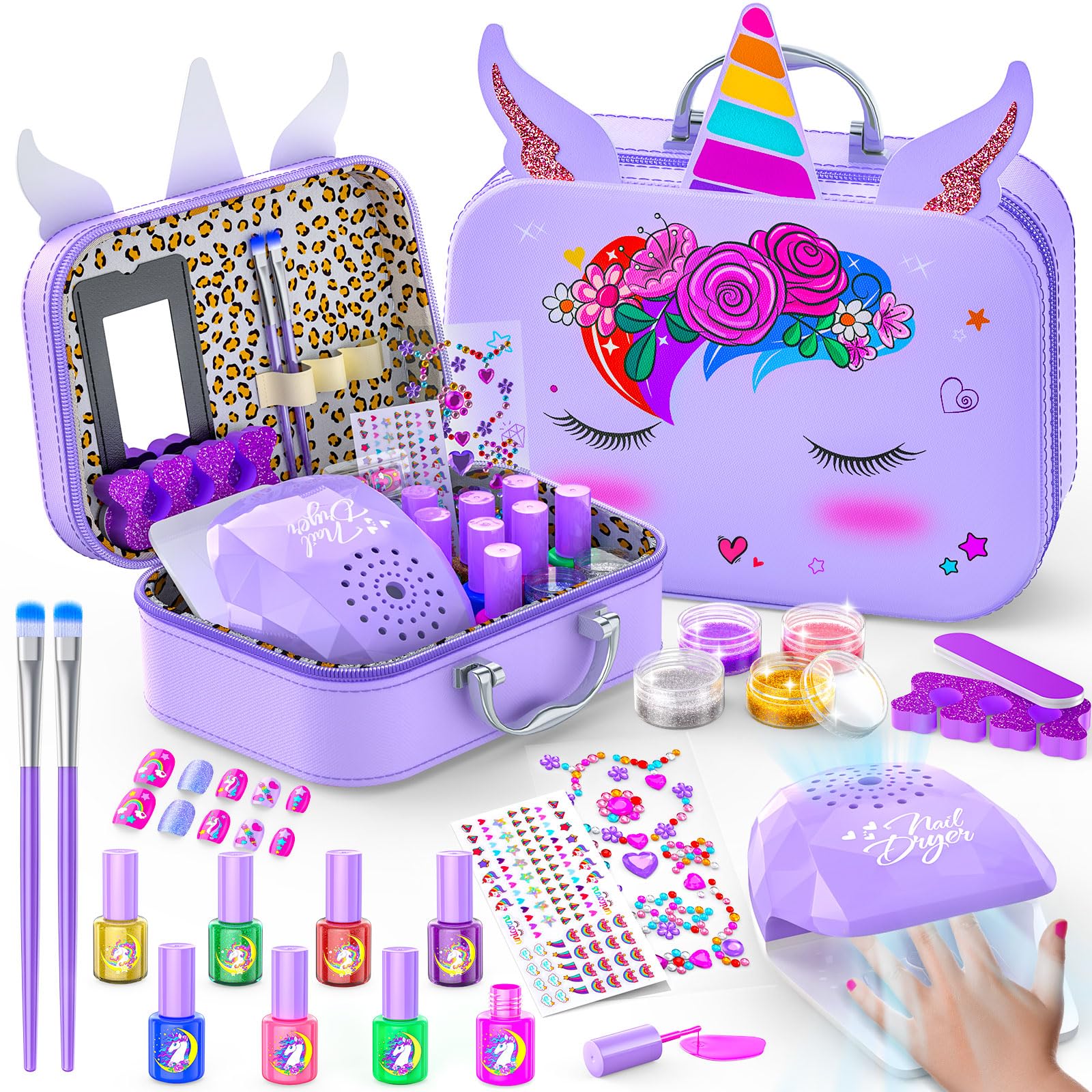 Websonaw kids nail polish kit all-in-one set for creative play