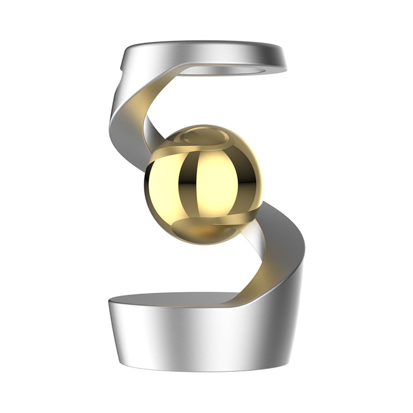 Wecsv fidget toy with metal spiral ball, smooth spin for focus.